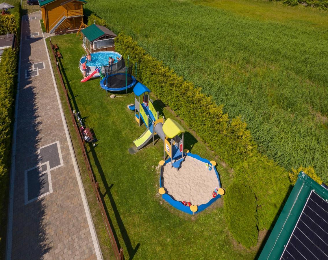 Domki, Apartamenty I Restauracja Wloczega กาสกี ภายนอก รูปภาพ